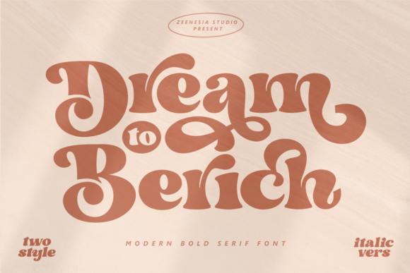 Download Dream to Berich Font - Font Collection