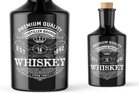 Download Vintage Whiskey Label Packaging Layout - Layout Collection