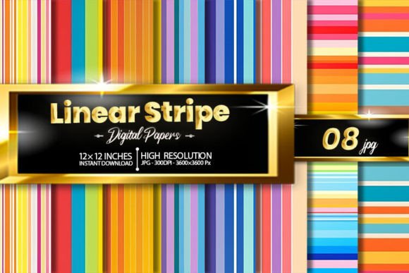 Download Linear Stripe Digital Papers - Linear Collection