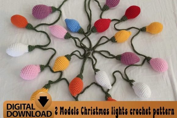 Download Light Bulb Garland Crochet Pattern - Light bulb Collection