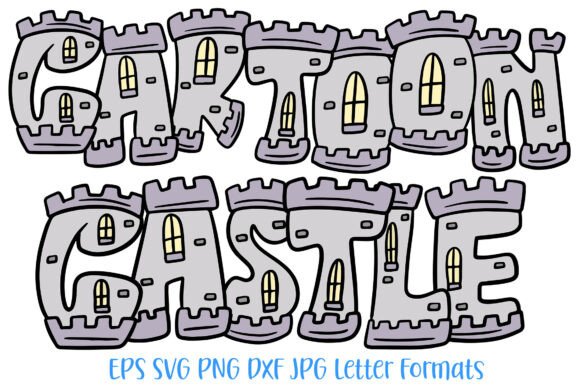 Download Cartoon Castle Font History Medieval ABC - Font Collection