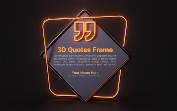 Download Dark Neon Quote Cube Text Box - Dark Collection