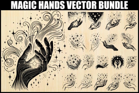 Download Mystical Magic Hands Vector Bundle - Mystical Collection