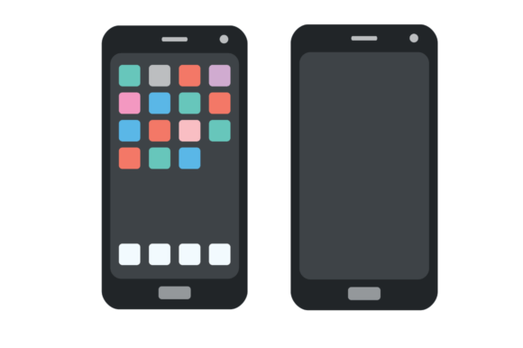 Download Emoji 2 Smart Device Dark Empty Screen - Dark Collection