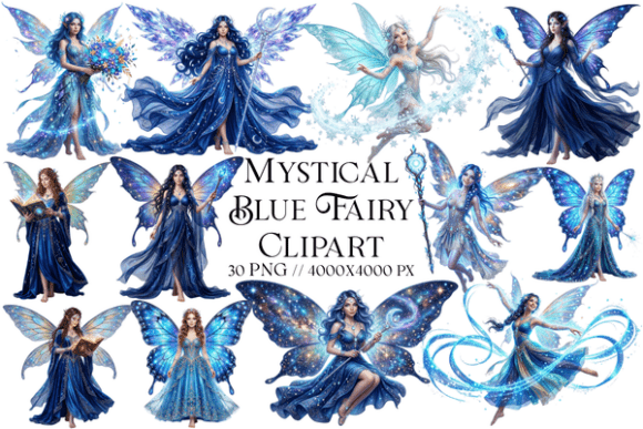 Download Mystical Blue Fairy Clipar - Mystical Collection