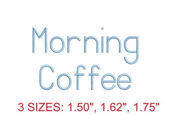 Download Morning Coffee Embroidery Font - Font Collection