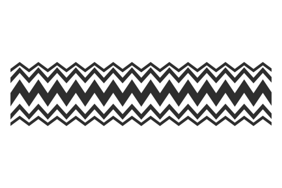 Download Black Zig Zag Ornament. Linear Pattern D - Premium Resources