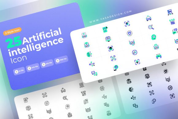 Download Artificial Intelligence Icon Set - Intelligence Collection