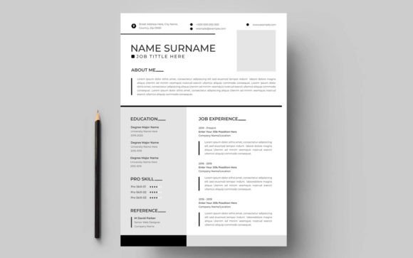 Download Minimalist Resume Cv Layout Design - Layout Collection