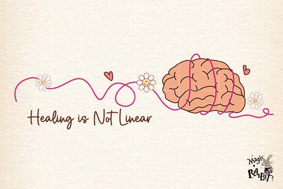 Download Healing is Not Linear ,Mental Health PNG - Linear Collection