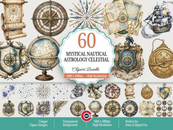 Download Mystical Nautical Astrology Celestial - Mystical Collection